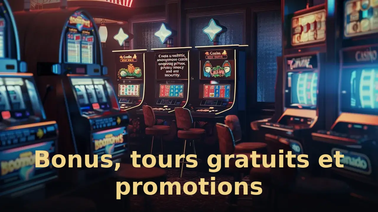 Bonus, tours gratuits et promotions